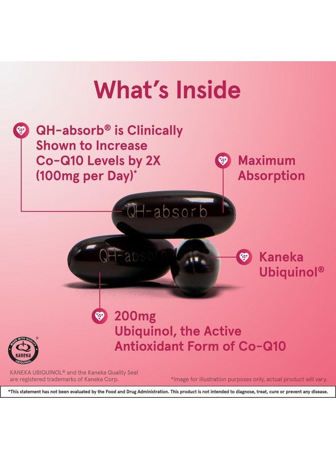 Jarrow Formulas QH-Absorb 200 mg - Active Antioxidant Form of Co-Q10 - Dietary Supplement - Supports Mitochondrial Energy Production & Cardiovascular Health - 90 Softgels - Image 3