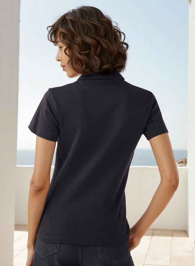 Splash FAV  Johnny Collar Polo T-shirt for Women | Best Price UAE