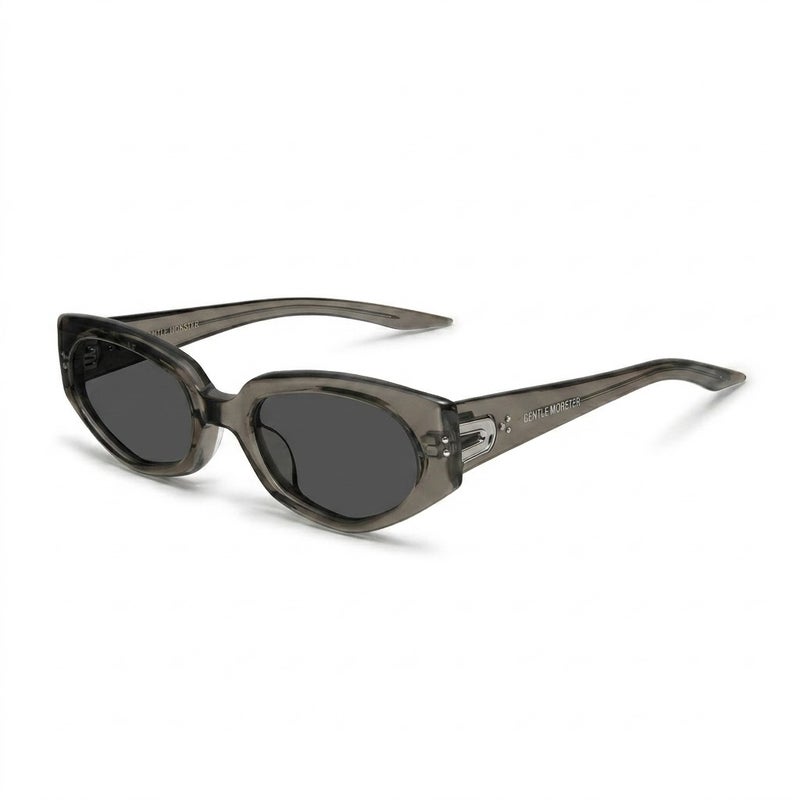جنتل مونستر نظارات شمسية Gentle Monster DEVON BRC17 55 رمادية شفافة بيضاوية الشكل بتصميم عين القطة للجنسين - Image 3