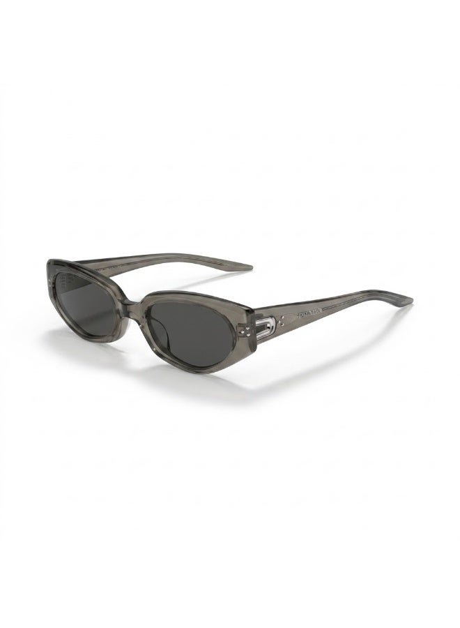 جنتل مونستر نظارات شمسية Gentle Monster DEVON BRC17 55 رمادية شفافة بيضاوية الشكل بتصميم عين القطة للجنسين - Image 1