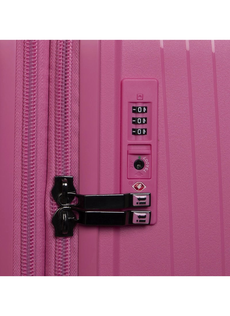 it Luggage - it luggage Spontaneous, Unisex Polypropylene Material Hard Case Luggage, 8x360 degree Spinner Wheels, Expandable Trolley Bag, TSA Type lock,15-2881-08, Size Medium, Color Azalea Pink - Image 1