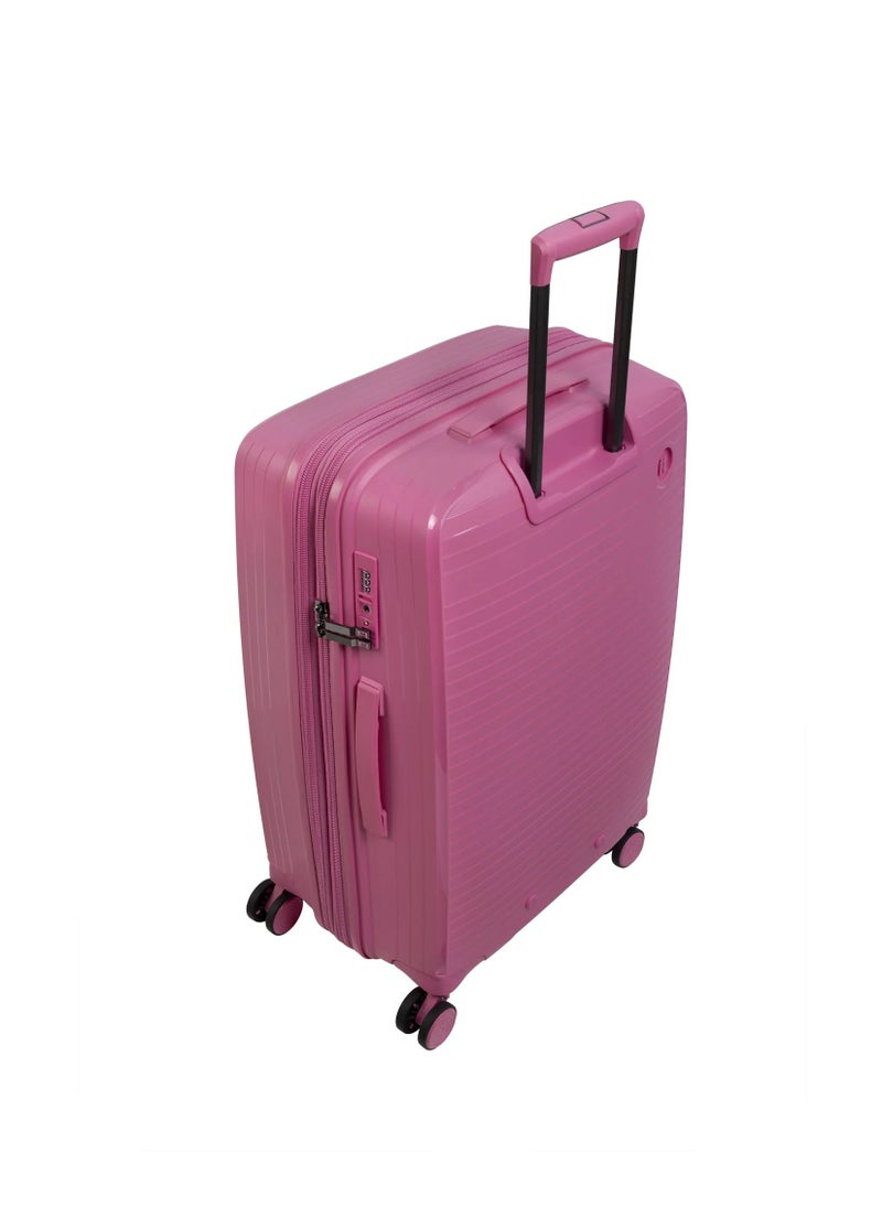 it Luggage - it luggage Spontaneous, Unisex Polypropylene Material Hard Case Luggage, 8x360 degree Spinner Wheels, Expandable Trolley Bag, TSA Type lock,15-2881-08, Size Medium, Color Azalea Pink - Image 1