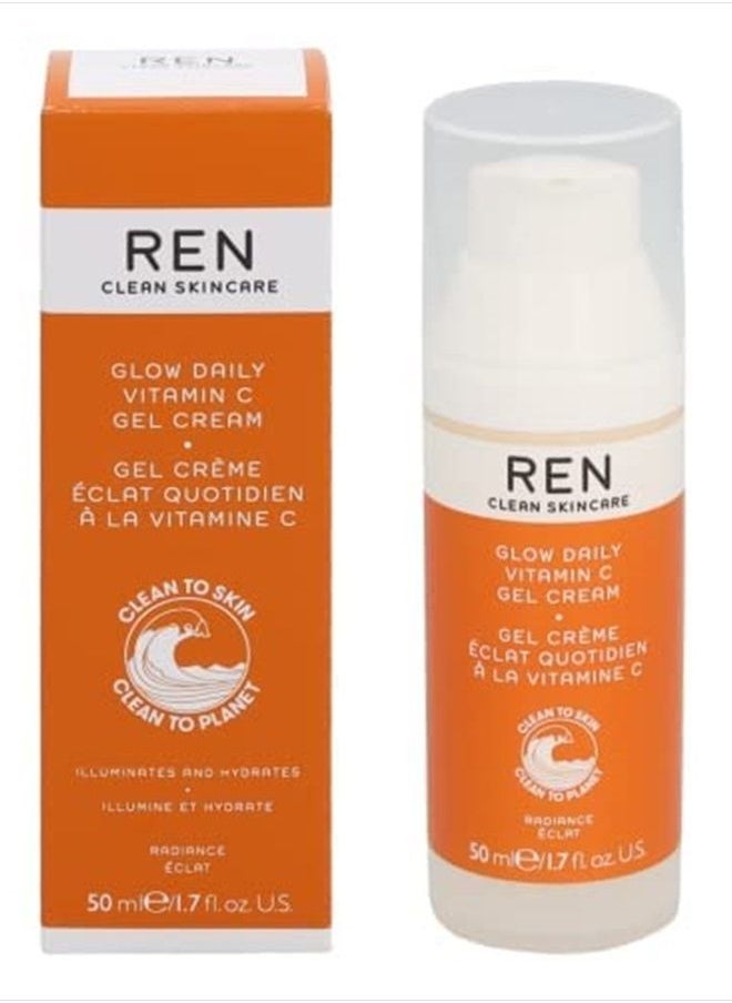 REN CLEAN SKINCARE REN Vegan Glow Daily Vit C Gel Cream, 50 ML 