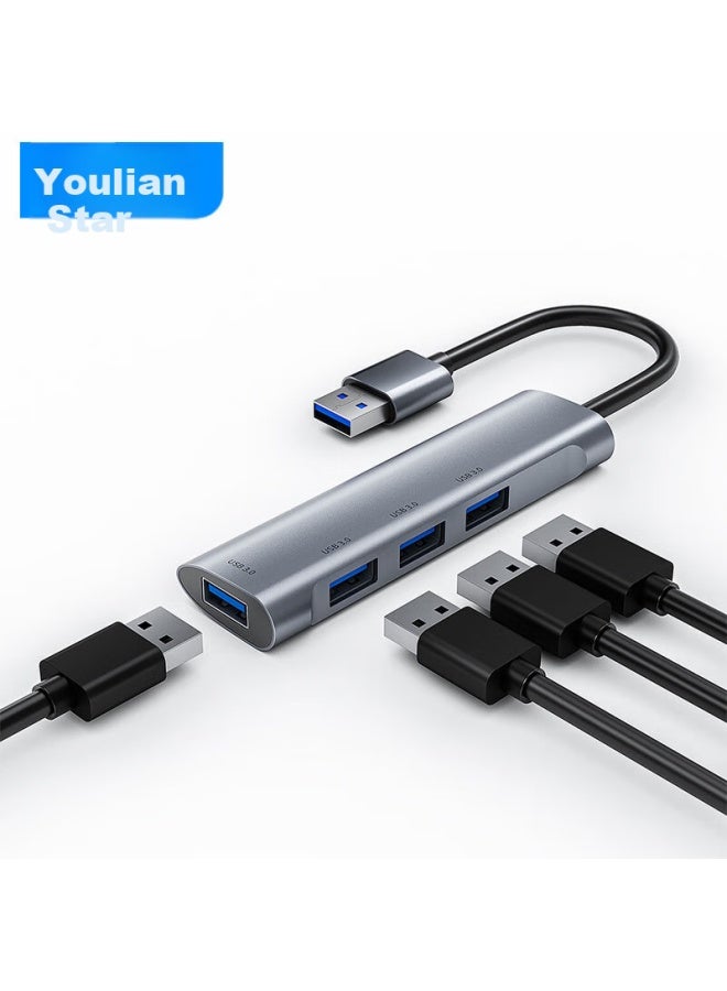 Union Star Ulinkstar Usb 3.0 Expansion Dock Splitter One Drag Four High Speed 4-port Expansion Dock Hub Hub Notebook Computer Converter Adapter Extension Cable - Image 1