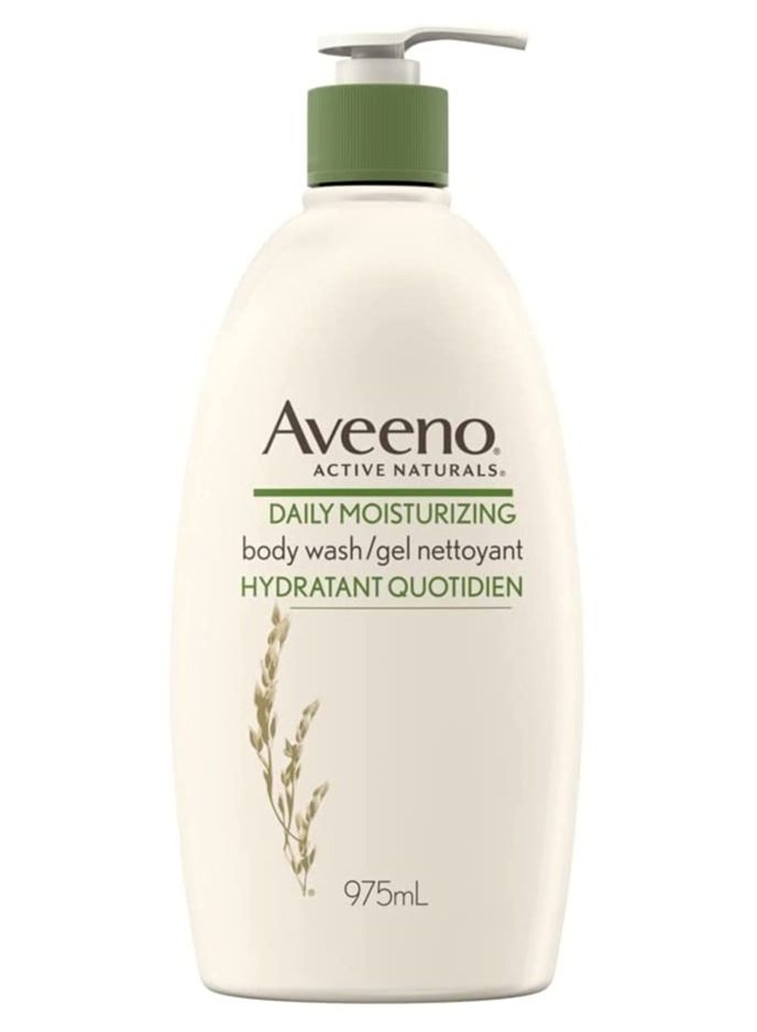 Aveeno Daily Moisturizing Body Wash with Pump, Colloidal Oatmeal, Soap-Free Body Scrub, 975 mL - Image 1
