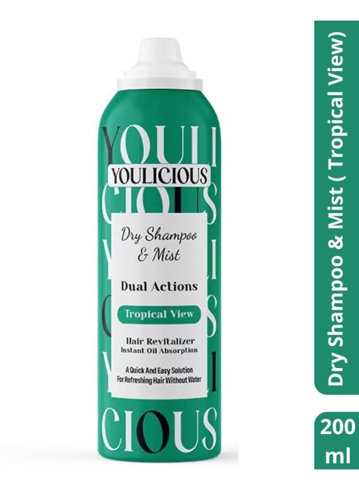 Youlicious Dry Shampoo & Hair Mist Tropical View - 200ml - Image 1