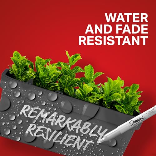 Sharpie Metallics Permanent Markers, Fine Tip, Assorted Colors, 6 Pack - Image 5