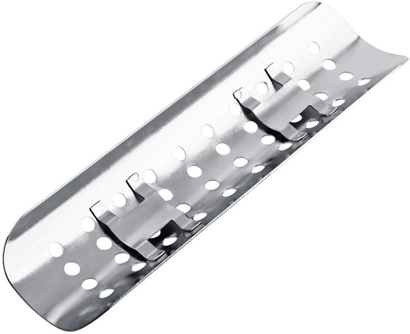 Keenso Motorcycle Exhaust Heat Shield,Universal Motorcycle Heat Guard Cover with 2 Stainless Steel Clamps for 50mm-70mm Pipe Diameter(Silver) - Image 5