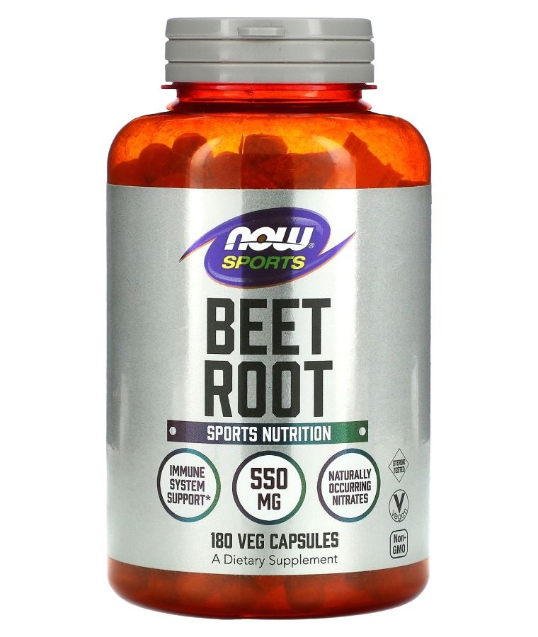 now Sports Beet Root 550 mg 180 Veg Capsules