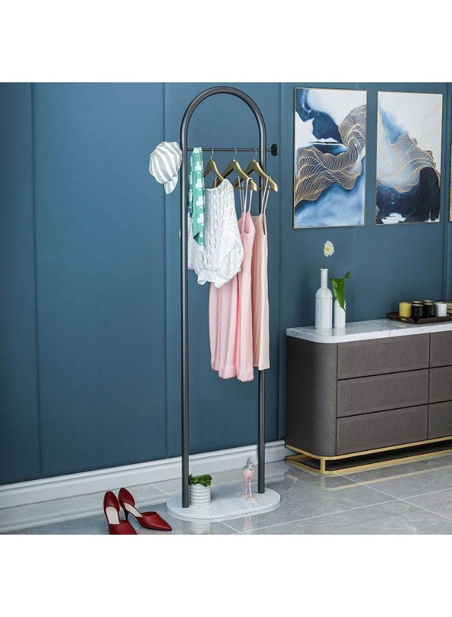 Y&D Metal Coat Rack Black Coat Rack Freestanding  With Marble Base Floor-standing Coat Stand Floor Hanger 170*45CM - Image 2