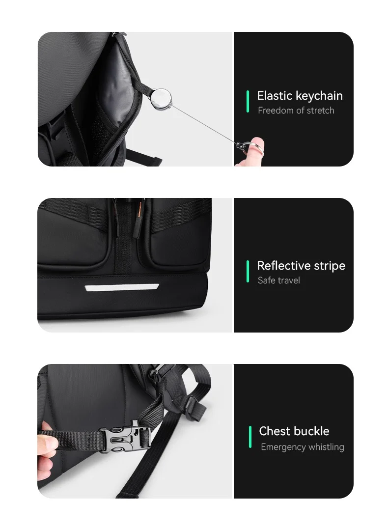 MARK RYDEN MARK RYDEN 9779 Expandable Multifunctional Large Capacity 17 INCH Laptop Backpack