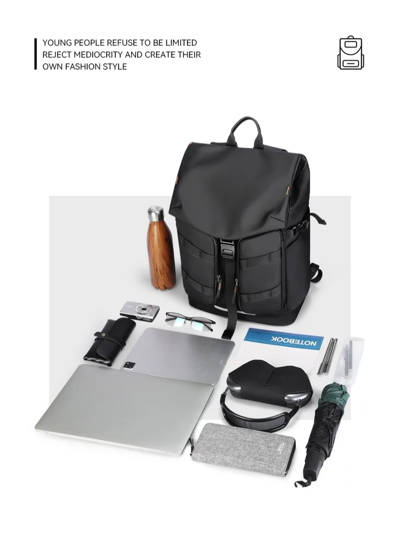 MARK RYDEN MARK RYDEN 9779 Expandable Multifunctional Large Capacity 17 INCH Laptop Backpack