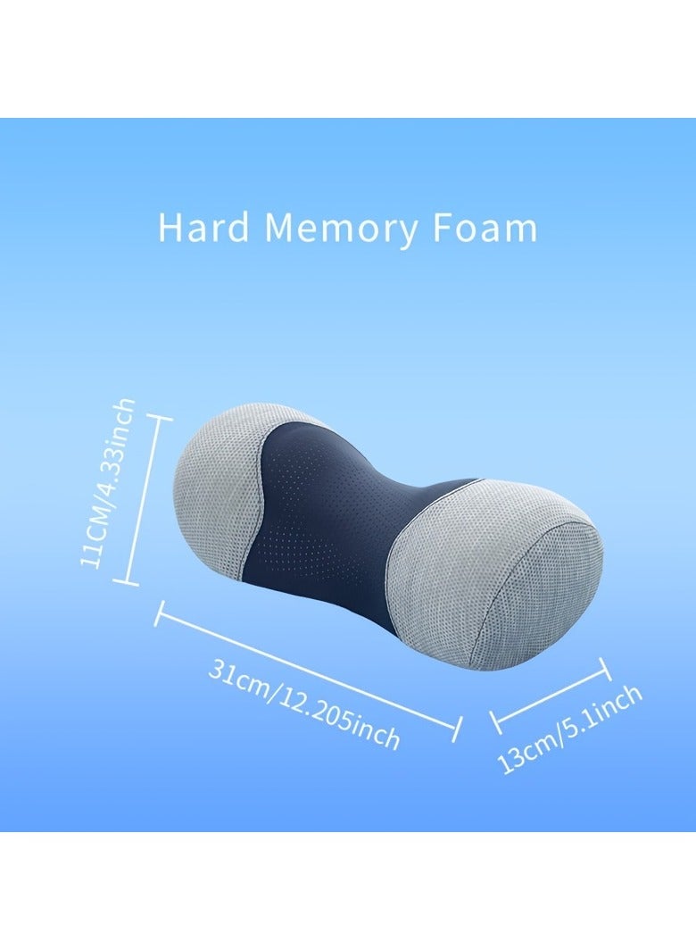 1pc Neck Pillow – Ergonomic Neck & Shoulder Support, Neck Cloud Stretcher Massager for Pain Relief & Relaxation, Blue Gray  - Image 5
