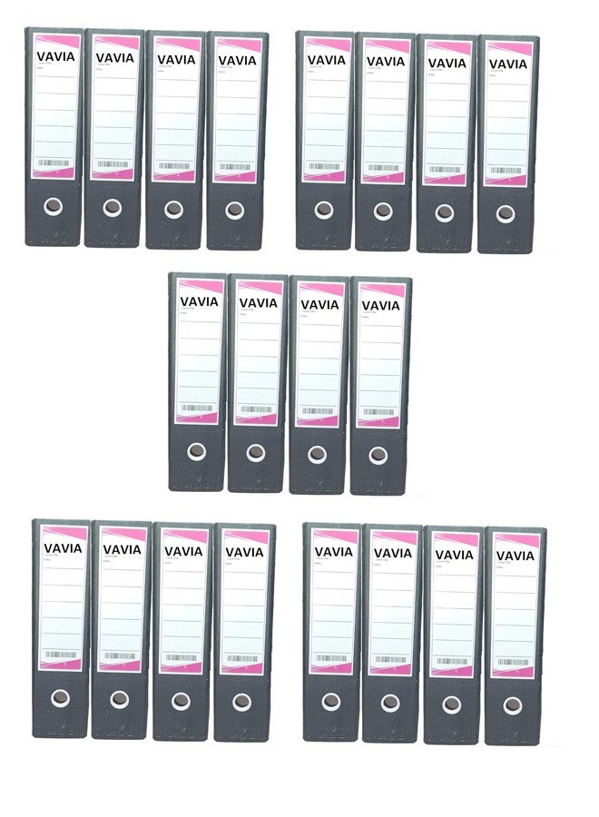 VAVIA Lever Arch Binder Box File Folder Best for A4, Legal, Letter Size Pack of 4 Folder Cover File, Folder for Box Binder Office File Certificate and Document (Pink 20 PSC) - Image 2