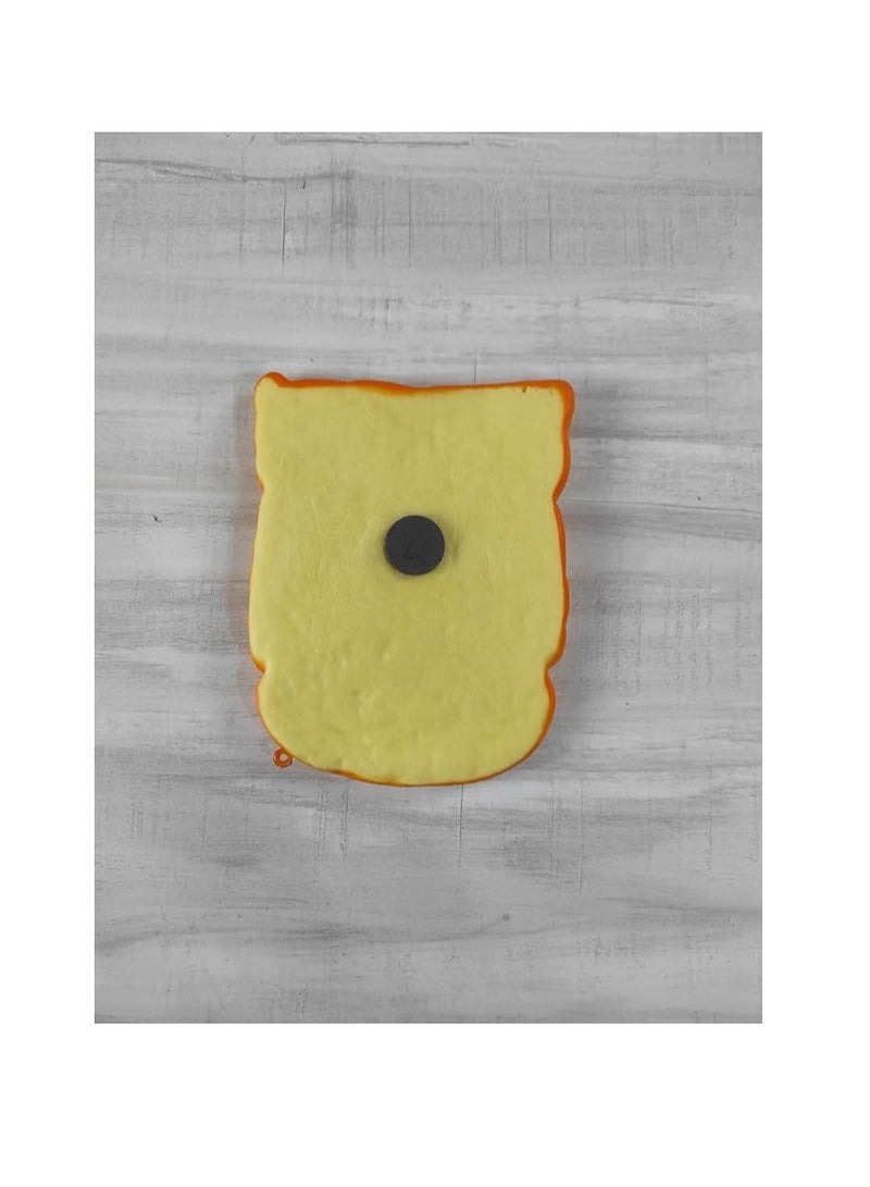 Real 3D Resin House Accessories Foods Freeze Magnets Sticker Refrigerator, Magnet Sticker Fake Bread Shapes, Slice Toast French Bread Fino, Batee and Patty Fridge Sticker Refrigerator (Slice Toast) - Image 2