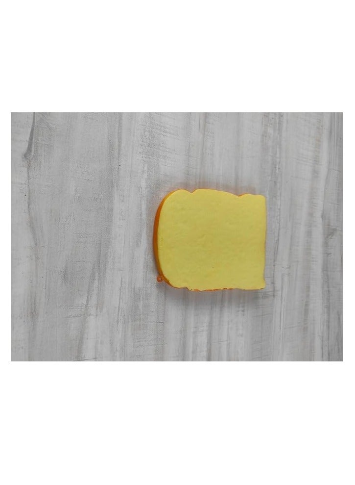 Real 3D Resin House Accessories Foods Freeze Magnets Sticker Refrigerator, Magnet Sticker Fake Bread Shapes, Slice Toast French Bread Fino, Batee and Patty Fridge Sticker Refrigerator (Slice Toast) - Image 3
