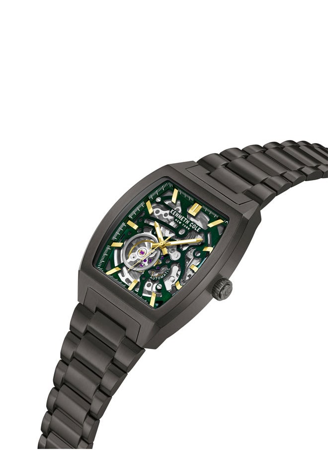 Kenneth Cole New York 40mm Automatic Men's Watch with Gunmetal Stainless Steel Bracelet  - Image 2