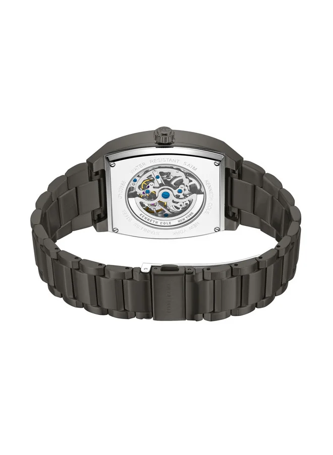 Kenneth Cole New York 40mm Automatic Men's Watch with Gunmetal Stainless Steel Bracelet