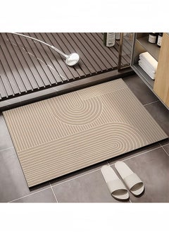 Peachjoy Bath Mat, Absorbent Carpet with Anti Slip Pad, Diatom Mud Cushion for Bath and Kitchen  - Image 1