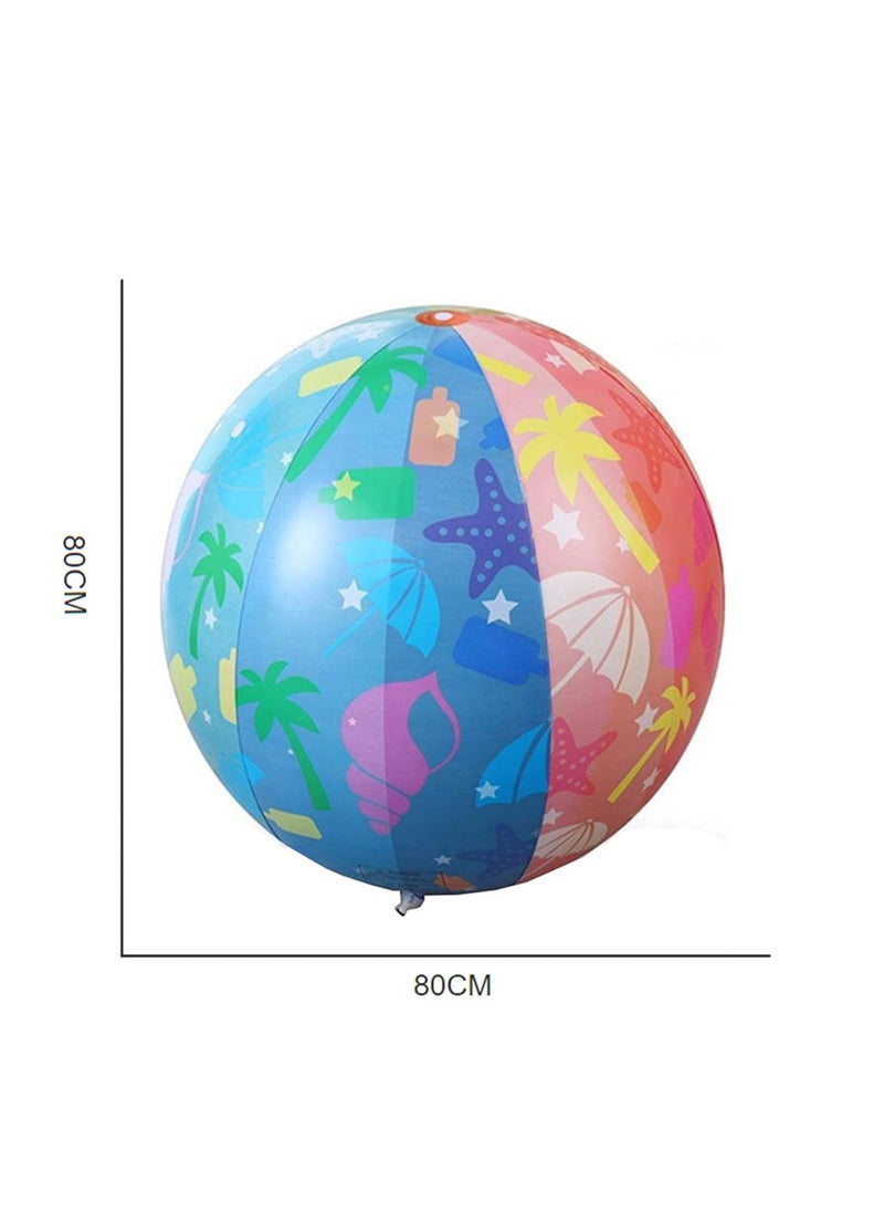 MissTiara - Kids Inflatable Sprinkle Ball Summer Water Game Ball For Outdoor Beach Pool Party - Image 1