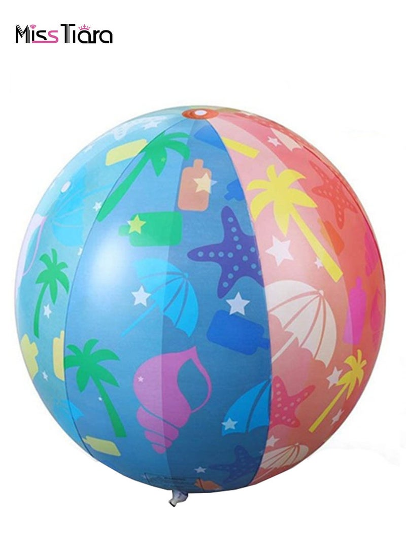 MissTiara - Kids Inflatable Sprinkle Ball Summer Water Game Ball For Outdoor Beach Pool Party - Image 1