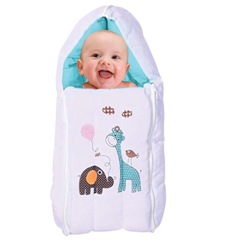 Toddylon Baby Sleeping Bags New Born Baby Bed Bedding Set Carry Bed Portable Bassinet Carrier Holder Mattress Infants Boys Girl 06 Months Blue
