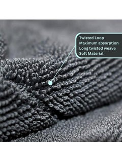 Muyixin 1200 gsm Car Microfiber Towel Super Absorbent Long Twisted No Scratches Soft Cloth on All Surfaces Effortless  - Image 4