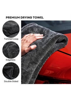 Muyixin 1200 gsm Car Microfiber Towel Super Absorbent Long Twisted No Scratches Soft Cloth on All Surfaces Effortless  - Image 5