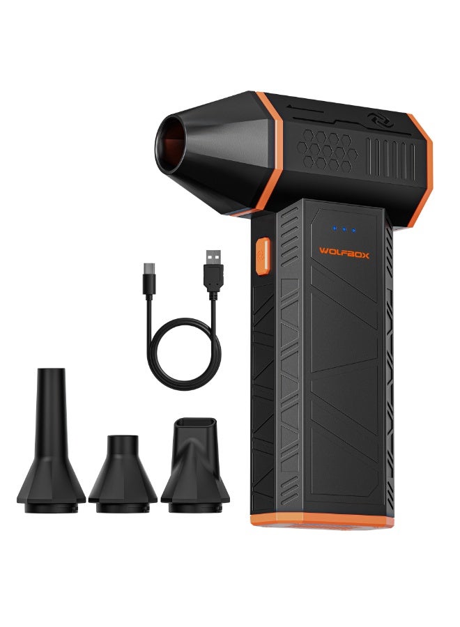 WOLFBOX MF50 Cordless Electric Air Duster with 110000RPM Super Power, 3-Gear Adjustable Mini Blower and Fast Charging, for Dust Blowing on Computer, Keyboard, House, Car and Outdoor - Image 1