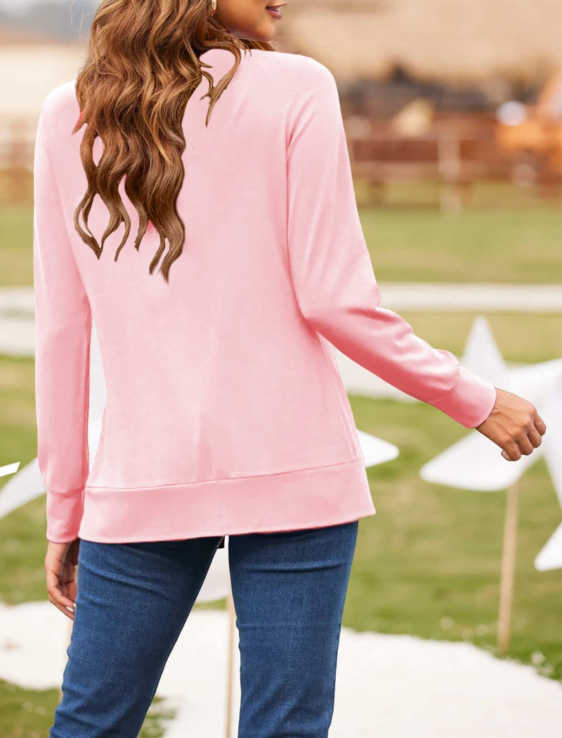 Hount Womens Lightweight Summer Cardigan Plus Size Casual Open Front Soft Duster Cardigans (X-Large,Pink) - Image 5