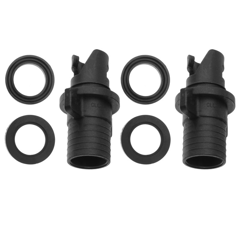 2PCS Rubber Boat Air Connector Inflatable Boat Air Adapter(Black) - Image 1