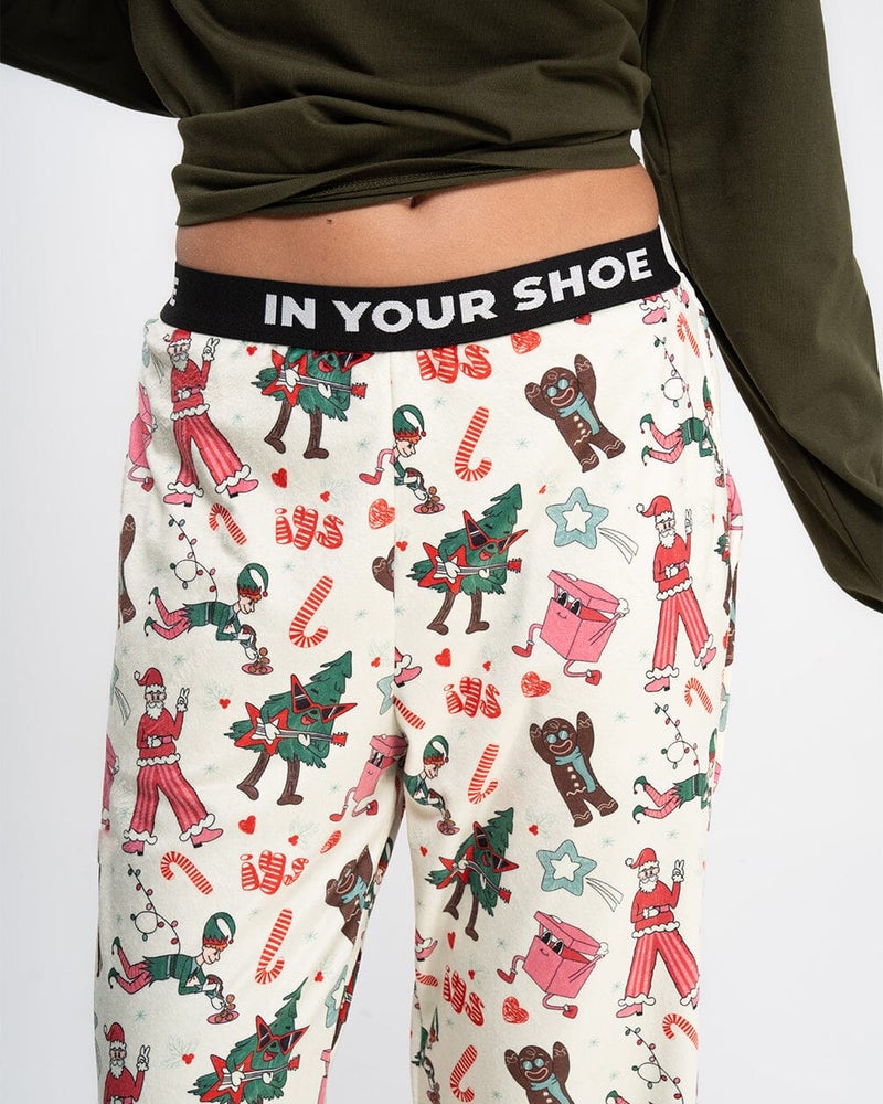 In Your Shoe Xmas Party Fluffy Pyjama Pants - Image 3