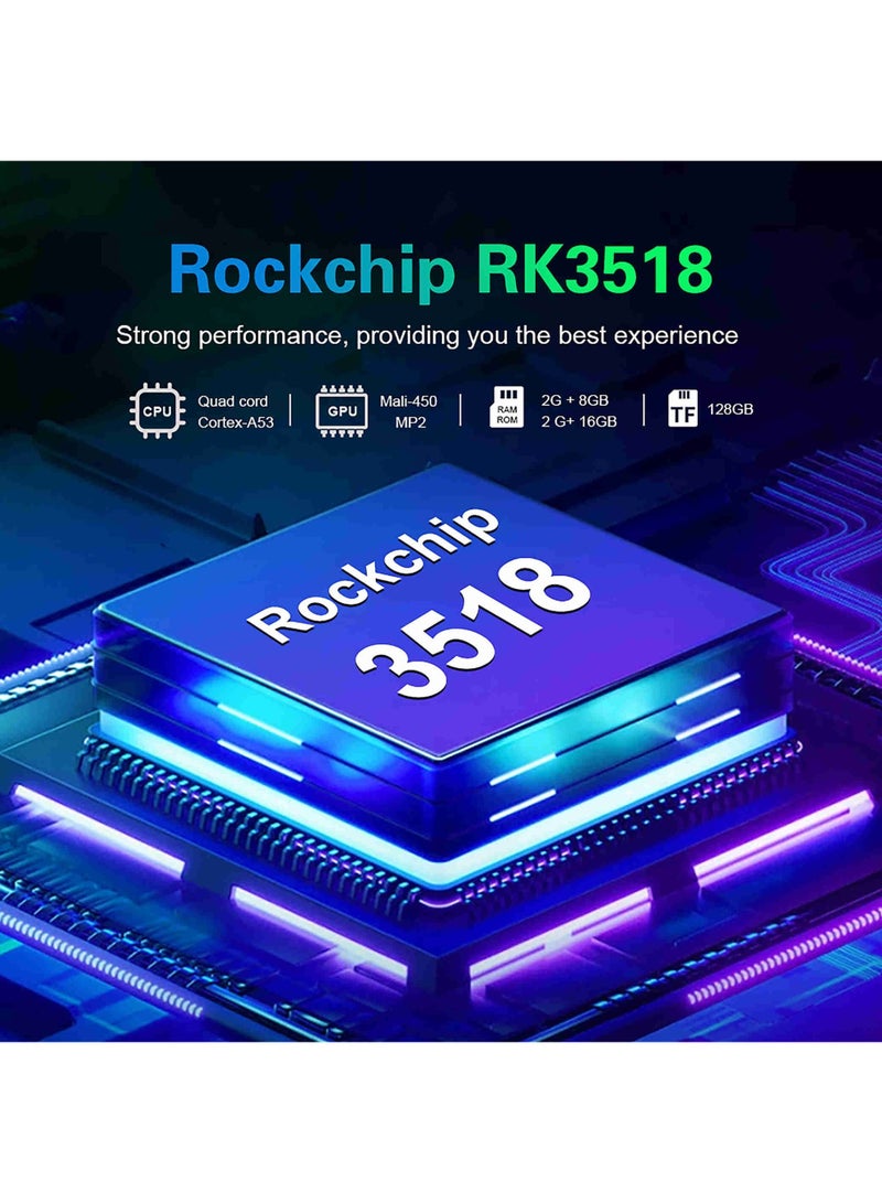 جهاز تلفزيون ذكي ميني تي 1 من مورتال RK3518 بنظام أندرويد 14، ذاكرة وصول عشوائي 2 جيجابايت وذاكرة تخزين 16 جيجابايت، يدعم 4K HDR، وواي فاي مزدوج 2.4G و 5G - Image 5
