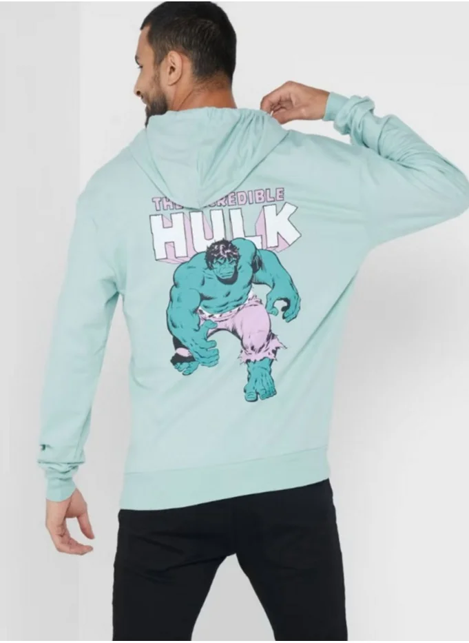 UrbanHaul Marvel Avengers Hulk Hoodie for Men