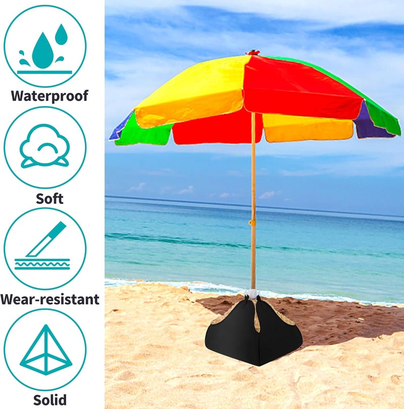 DECOHS 2 Sets Beach Umbrella Base Weight- 600D Oxford Cloth Sun Umbrella Fillable Weights Sand Bags- Heavy Duty Beach Umbrella Stand Sand Anchor for Outdoor Patio Garden - Image 5