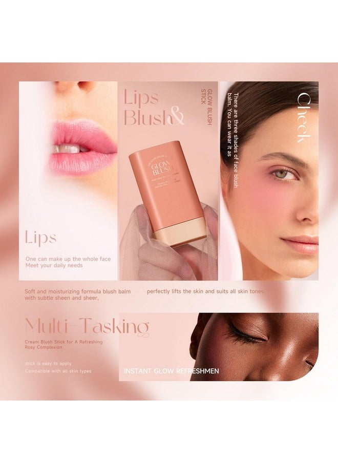 ANMANSY ANMANSY Cream Matte Makeup Blush Stick, 02# Orange, Waterproof, Suitable for All Skin Tones  - Image 4