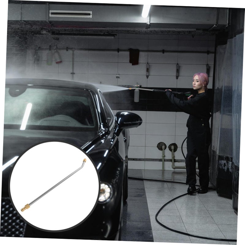 Angled Pressure Washer Wand Extension 24 Inch with Quick Connector for Vehicle Cleaning - Image 3