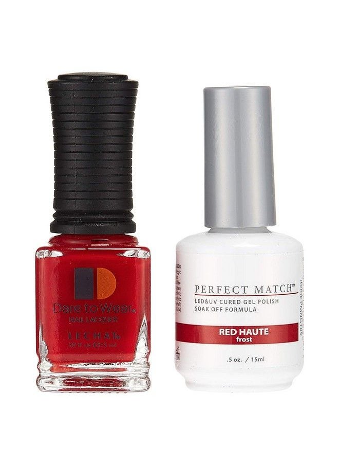 Lechat - Perfect Match Gel Polish Red Haute 0.5 Ounce (Pms189) - Image 1