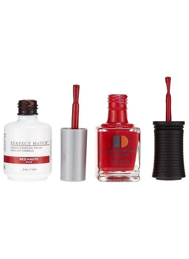 Lechat - Perfect Match Gel Polish Red Haute 0.5 Ounce (Pms189) - Image 1