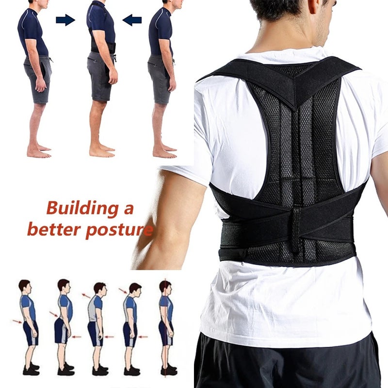 Cross-Border Men's and women's breathable correction belt spine correction strap anti-hunchback fixed belt adult back correction invisible correction belt - Image 3
