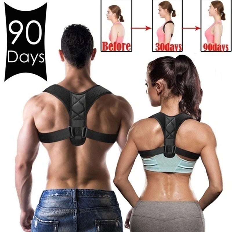 Cross-Border Men's and women's breathable correction belt spine correction strap anti-hunchback fixed belt adult back correction invisible correction belt - Image 5