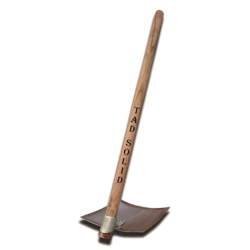 TAD SOLID Heavy-Duty Farming Hoe with 36-Inch Wooden Handle – Forged Steel Blade for Gardening, Digging, and Weeding – Ergonomic Grip for Comfortable Use – Ideal for Farmers, Gardeners - Image 5