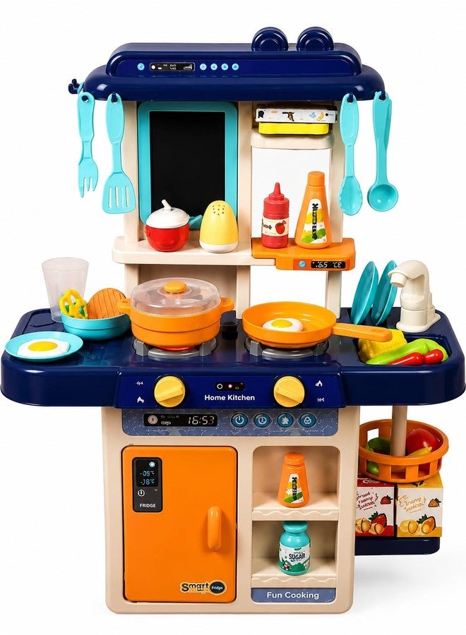 D M Mart DIY Miniature Home Kitchen Set with LED Light, Openable Dust Cover & Movable Accessories - 102 PCS Creative Dollhouse Kit for Kids & Collectors (8+)
