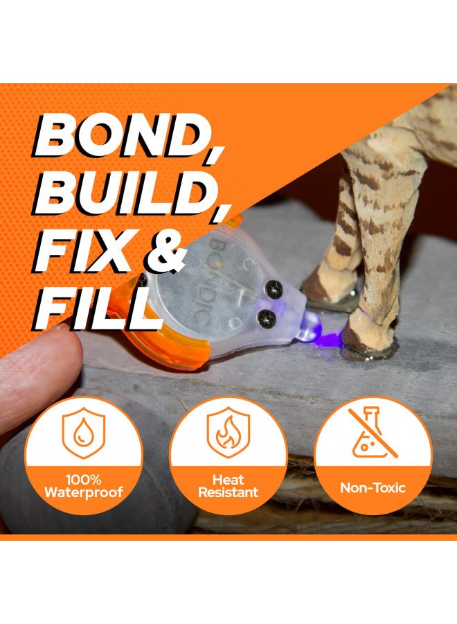 BONDIC Bondic UV Glue Kit with Light, Super Glue, Plastic Welding Kit, Curing Light Liquid Plastic Repair, Jewelry Making, Necklace Craft, Glue Adhesive Epoxy Ultraviolet Mold for Glass Epoxy Resin Supplies - Image 2