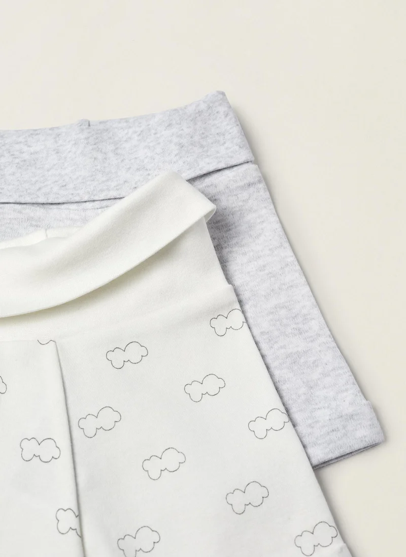 Zippy Zippy Pack 2 Cotton Shorts for Newborns Cloud
