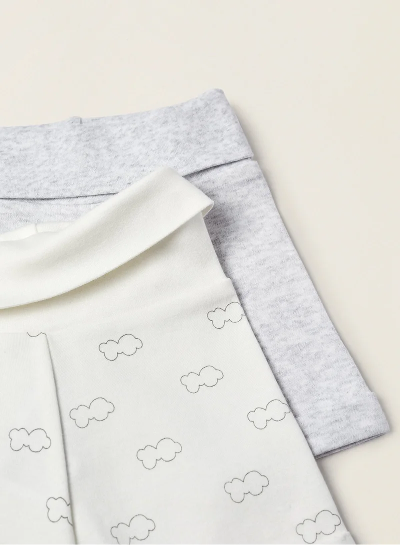 Zippy Zippy Pack 2 Cotton Shorts for Newborns Cloud