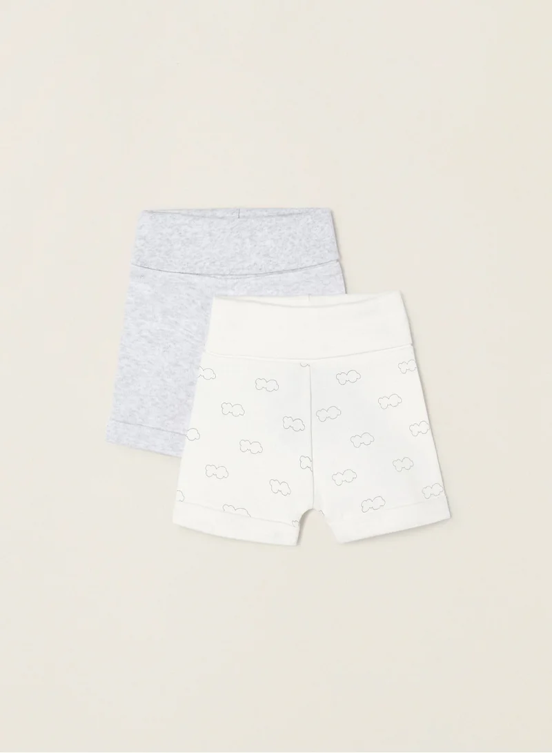 Zippy Zippy Pack 2 Cotton Shorts for Newborns Cloud