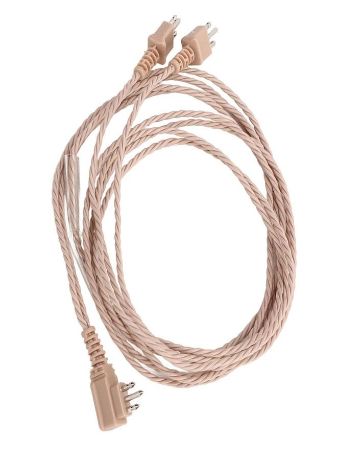 ايكا كابل مستقبل سماعة الأذن Aika ثلاثي الأطراف، سلك بديل لسماعة الأذن من طراز Pocket (عبوة من 5 قطع، بيج) - Image 1