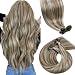 LaaVoo K Tip Hair Extensions Real Human Hair Highlight Brown Utip Hair Extensions Human Hair Light Brown and Golden Blonde Ktip Human Hair Extensions Short Straight 50s 50g 14 inch - Image 2
