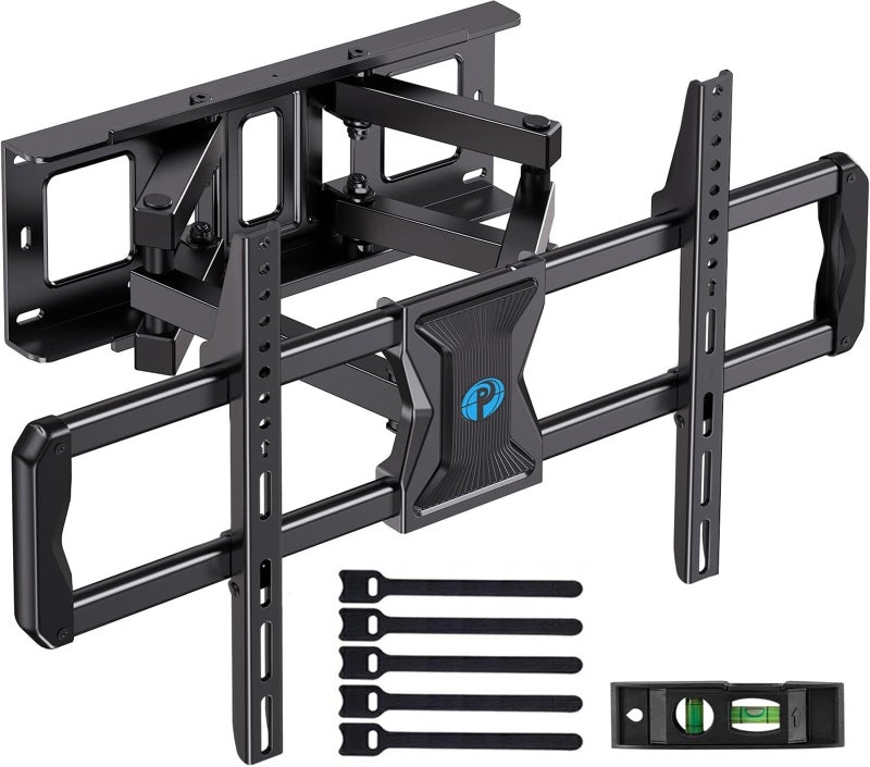 Pipishell Full-Motion TV Wall Mount for Most 37â€“84 Inch TVs up to 100 lbs, Wall Mount TV Bracket with Dual Articulating Arms, Extension, Swivel, Tilt, Fits 16" Wood Studs, 600 x 400mm Max VESA, PILF8 - Image 1